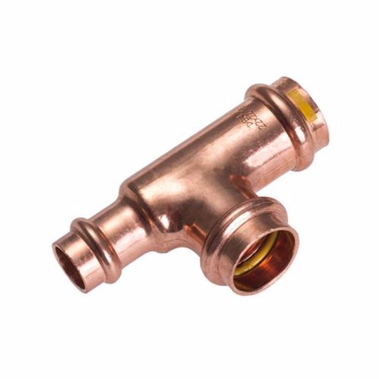 Picture of Conex B Press Gas Reduced End Tee 22 x 22 x 15mm