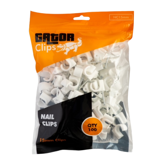 Picture of Gator Nail in Pipe Clip 15mm - Pack of 100