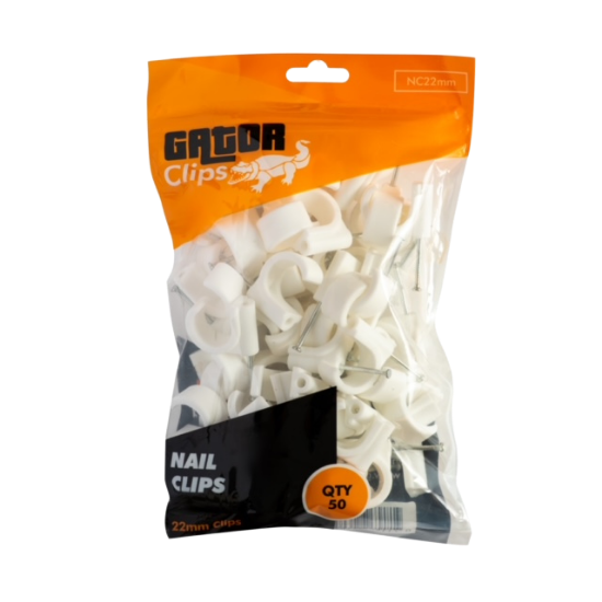 Picture of Gator Nail in Pipe Clip 22mm - Pack of 50