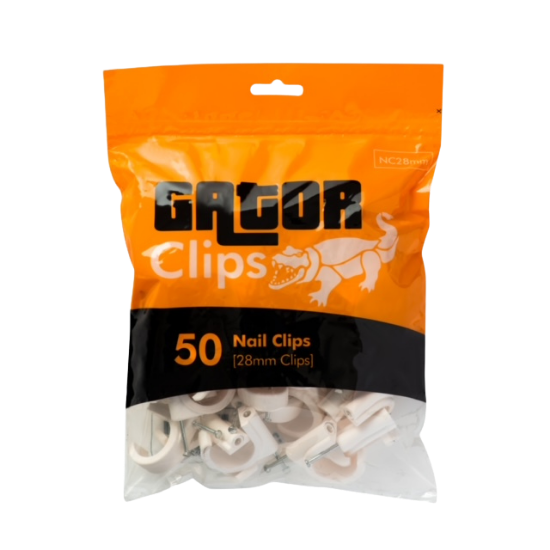 Picture of Gator Nail in Pipe Clip 28mm - Pack of 50