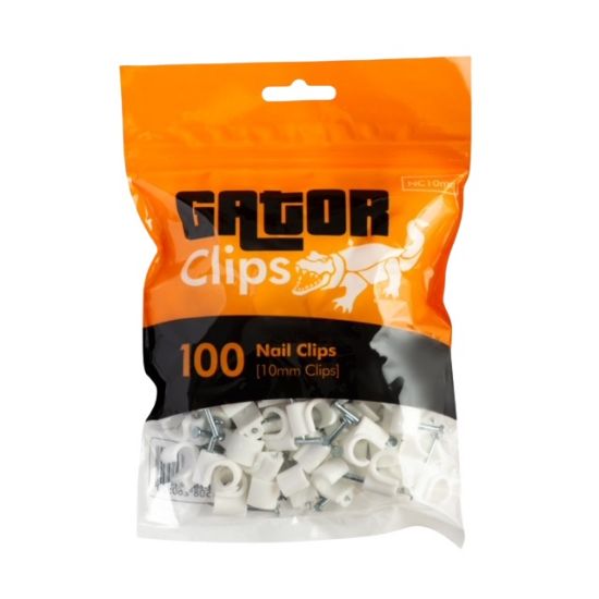 Picture of Gator Nail in Pipe Clip 10mm - Pack of 100